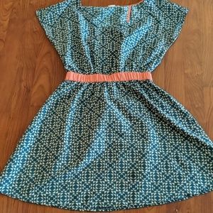 Geometric Open Back Dress